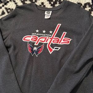 Large unisex thermal Washington Capitals long sleeve